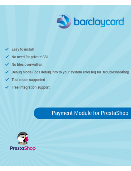 Barclaycard ePDQ Payment Gateway for Prestashop